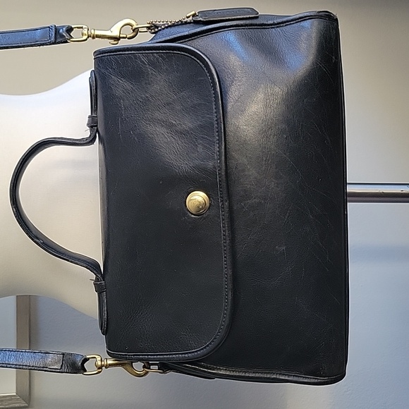 Vintage COACH Black Crosby Crossbody Leather Bag - Picture 5 of 16